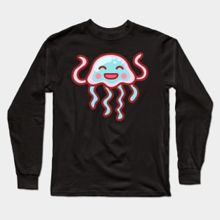 Dancing Cotton Candy Jellyfish Long Sleeve T-Shirt